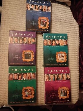FRIENDS DVD Seasons Box Set - Teal, Purple, Green, Navy, Magenta Covers